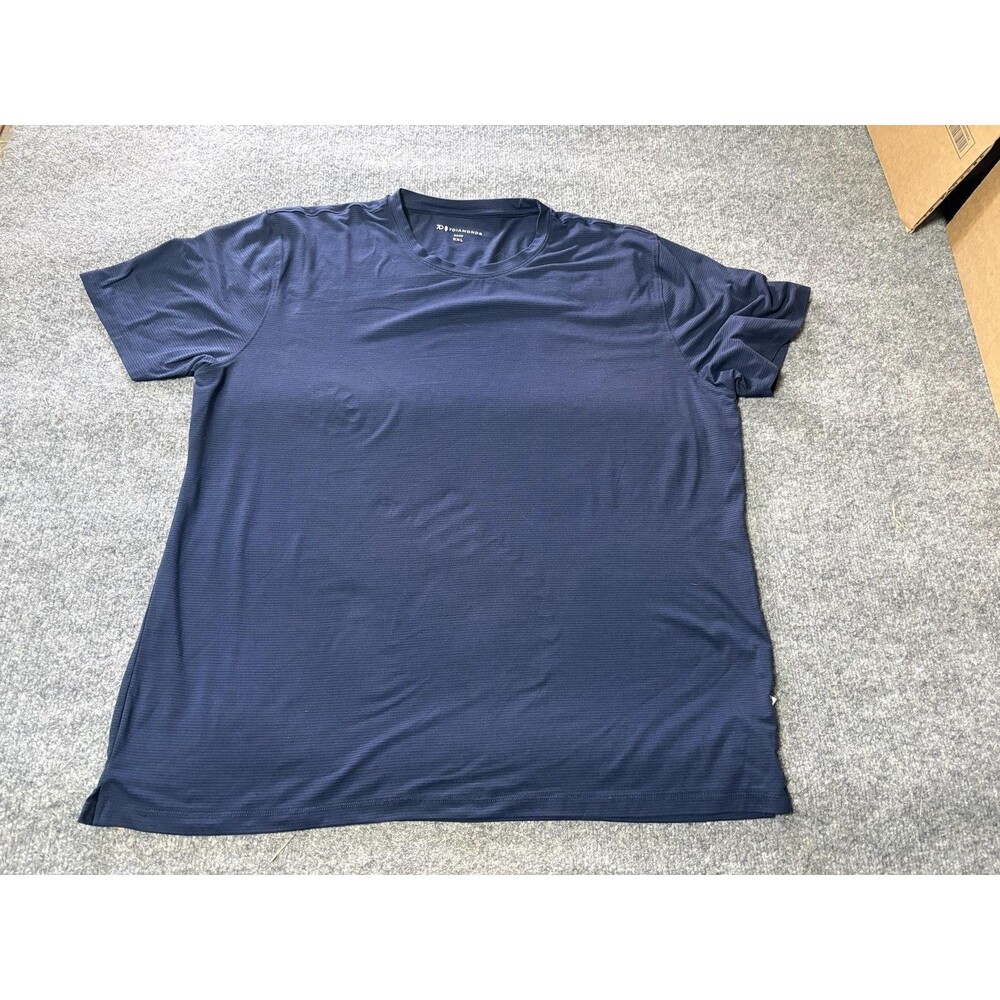 7Diamonds Shirt Mens 2XL Blue Short Sleeve Crew Neck Stretch Tagless Tee Casual
